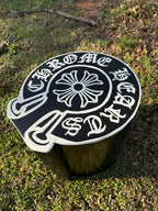 Solid Chrome Hearts table