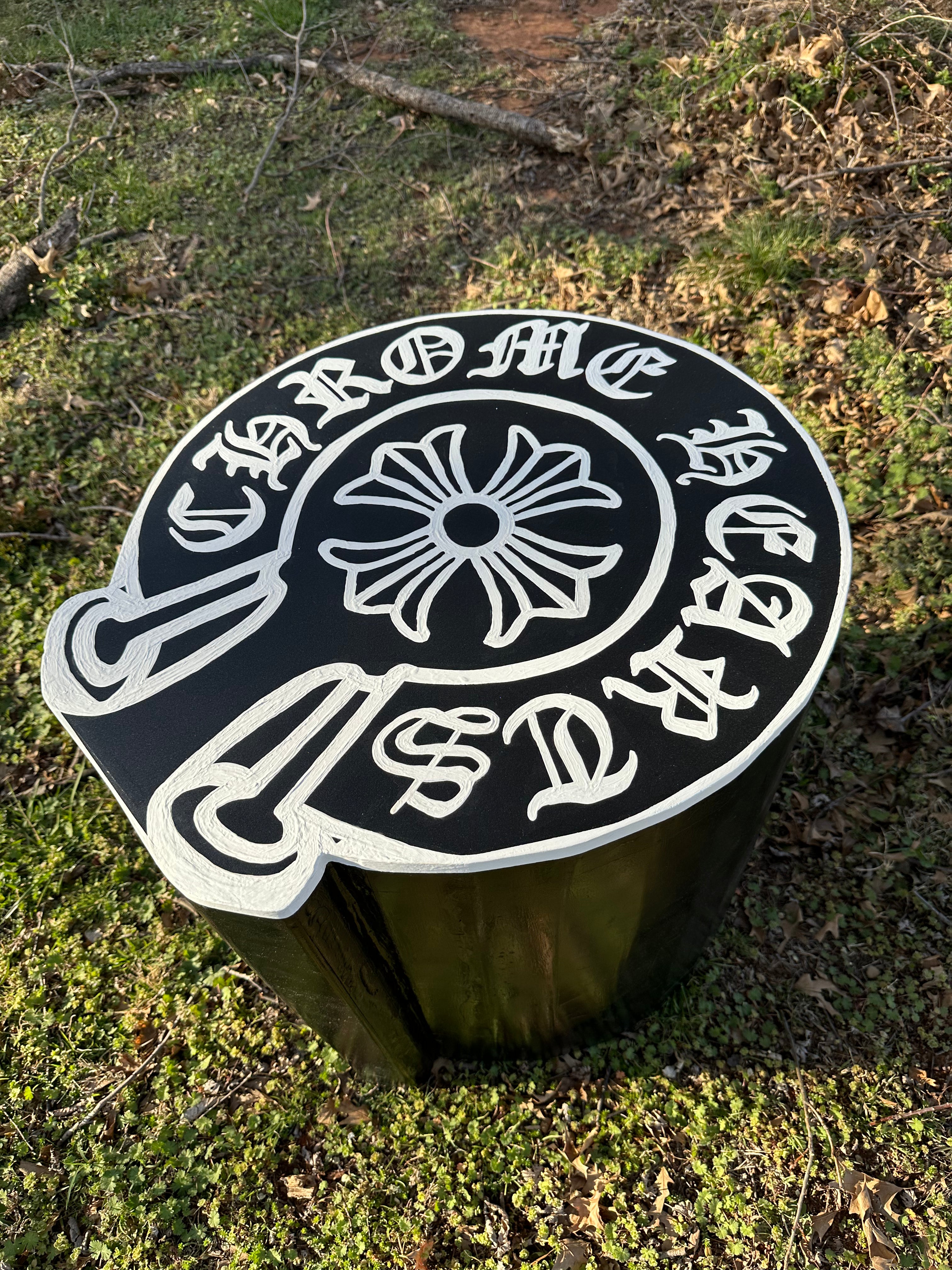 Solid Chrome Hearts table