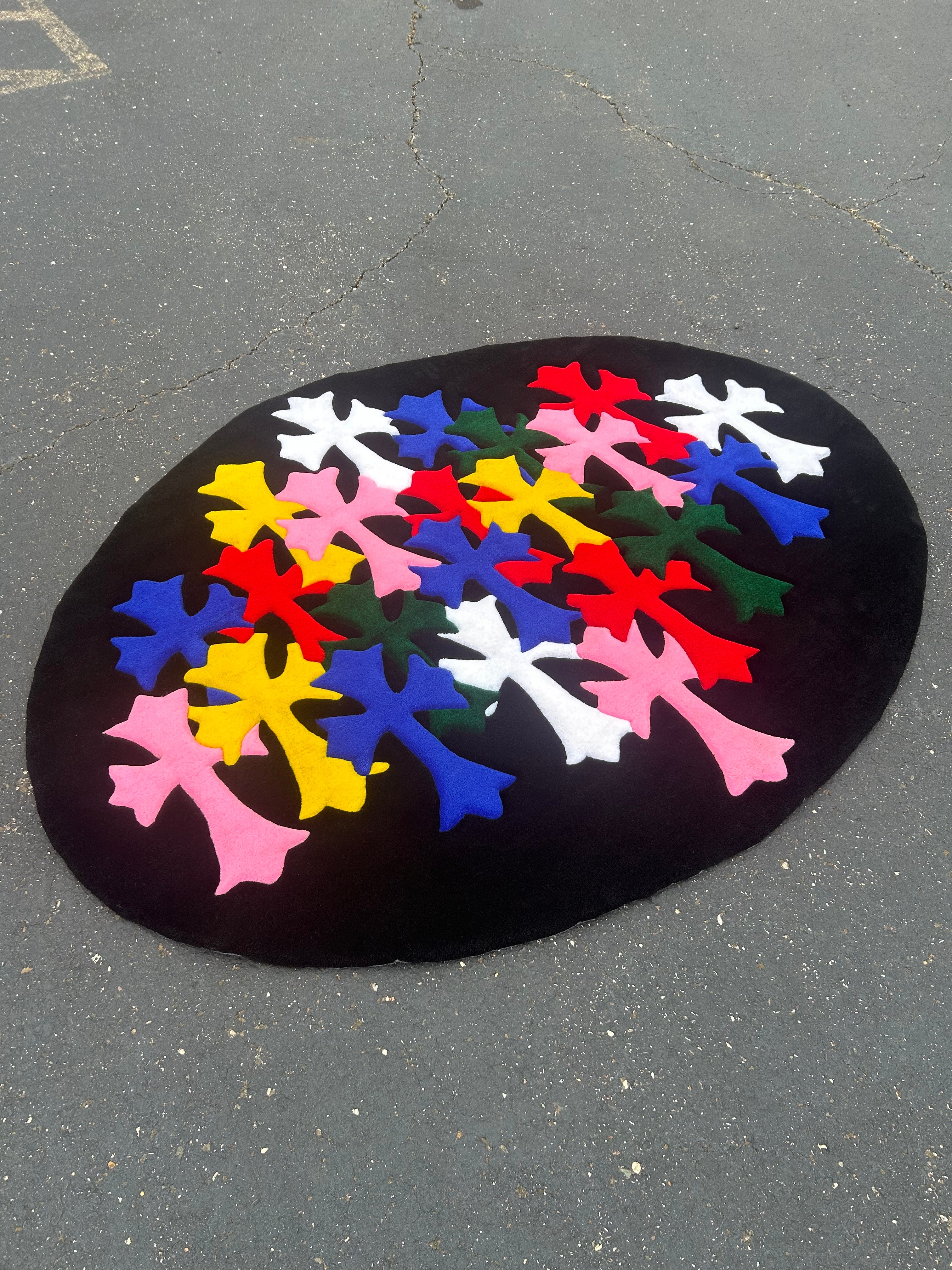 6FT Chrome Hearts Rug