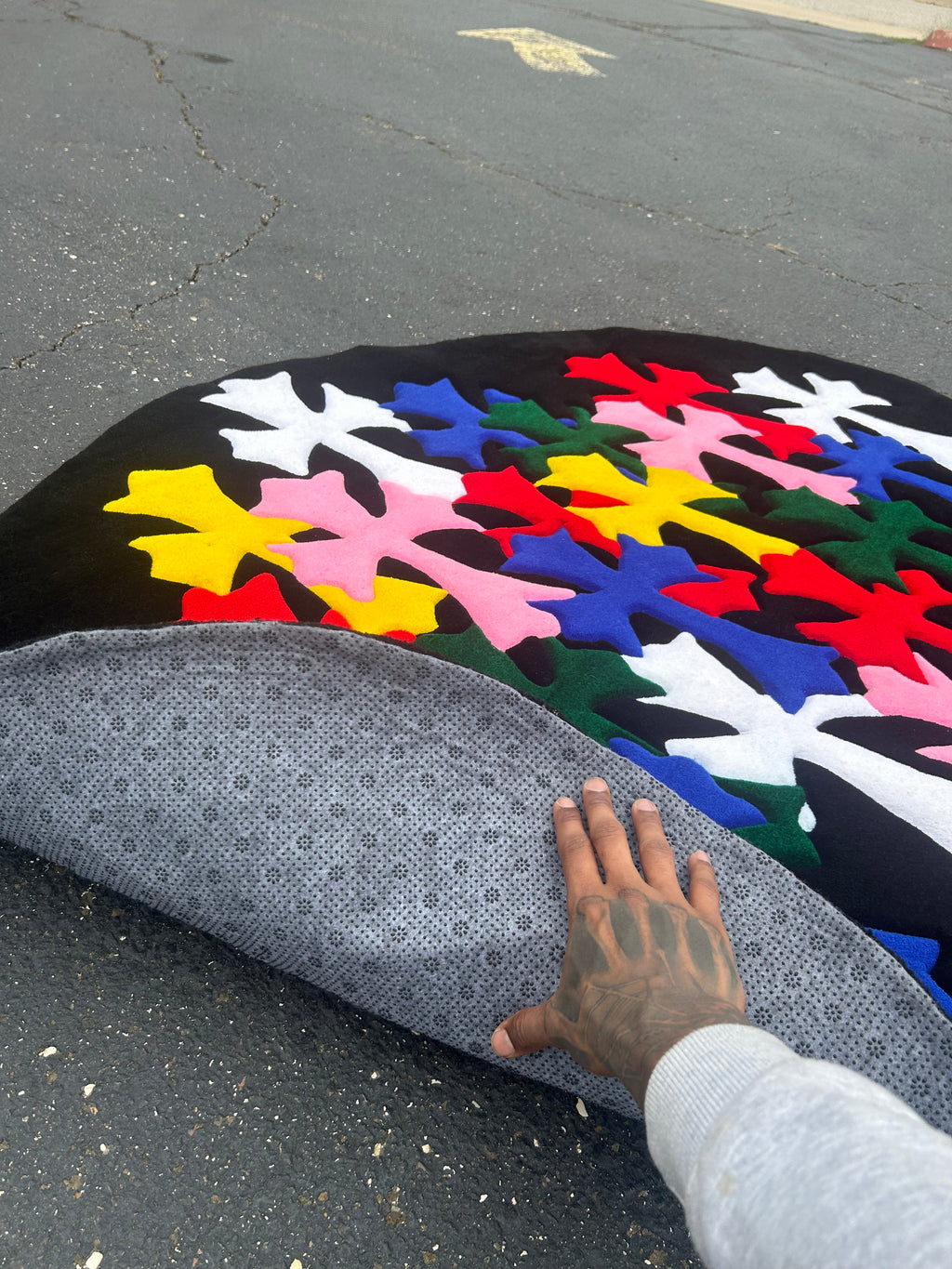 6FT Chrome Hearts Rug